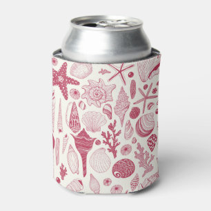 Seashells in Viva Magenta- Colour of the Year 2023 Can Cooler