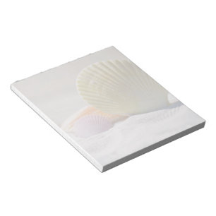 Seashells in White Sand Notepad