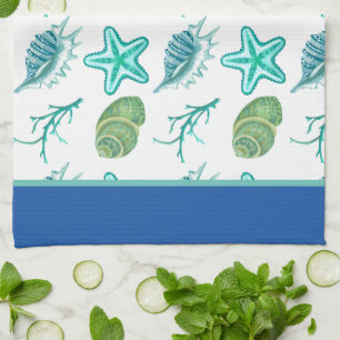 Seashells Kitchen Dish Towel