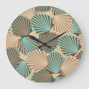 Seashells Large Clock