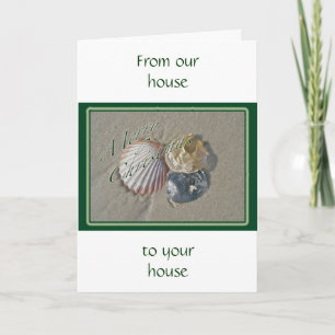 Seashells Merry Christmas Series Holiday Card