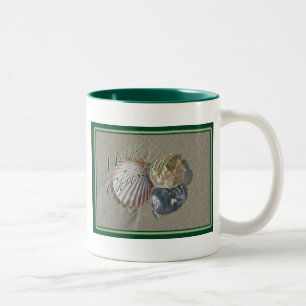 Seashells Merry Christmas Series Two-Tone Coffee Mug
