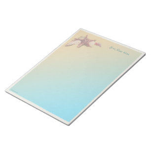Seashells on a Beach Notepad