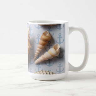 Seashells On Anchor Backdrop Coffee Mug