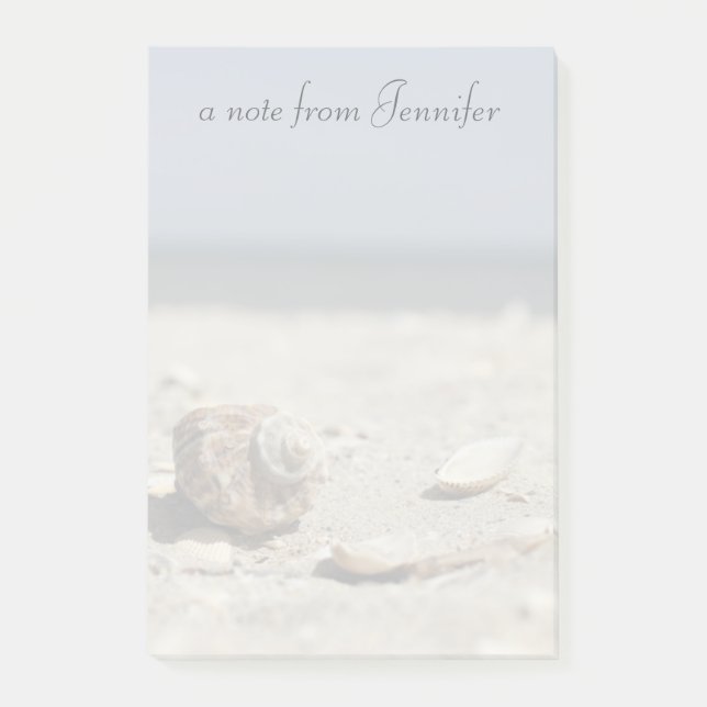 Seashells On Sand By The Sea Post-it Notes (Front)