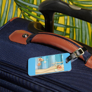 Seashells On Sand Luggage Tag