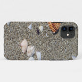 Seashells on sand. Summer beach background Case-Mate iPhone Case (Back (Horizontal))