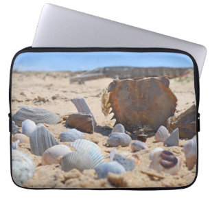 Seashells on the Beach by Shirley Taylor Laptop Sleeve