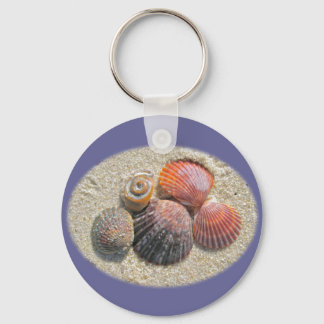 Seashells on the Beach Coordinating Items Key Ring