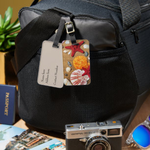 Seashells on the Beach Luggage Tag