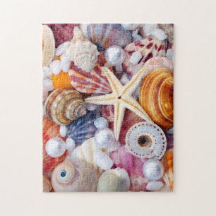 Seashells on the beach puzzle