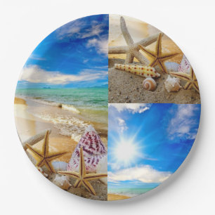 Seashells Paper Plates
