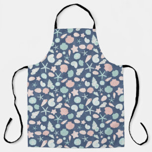 seashells pattern apron