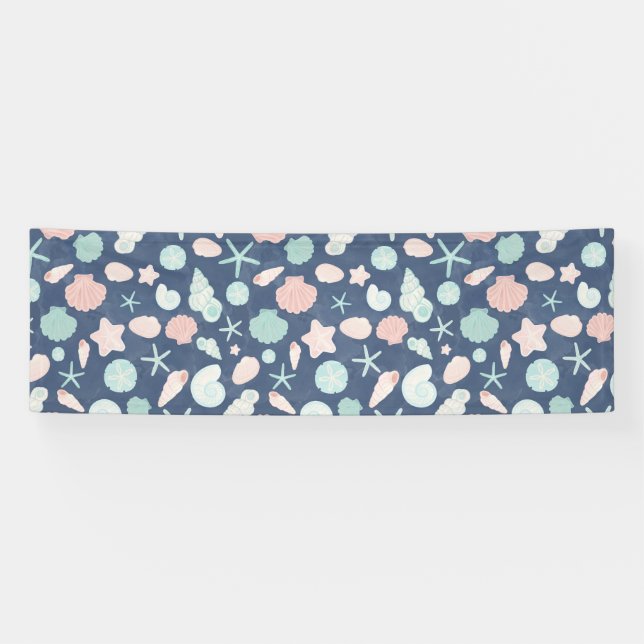 seashells pattern banner (Horizontal)