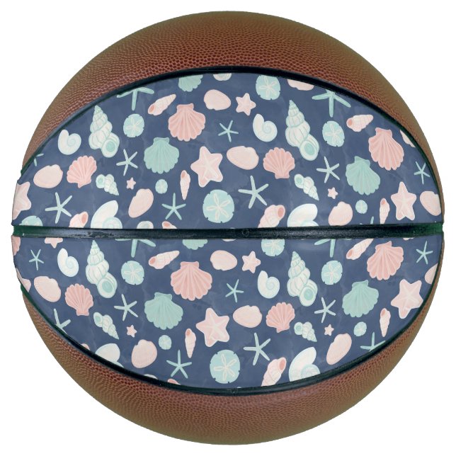 seashells pattern basketball (Front)