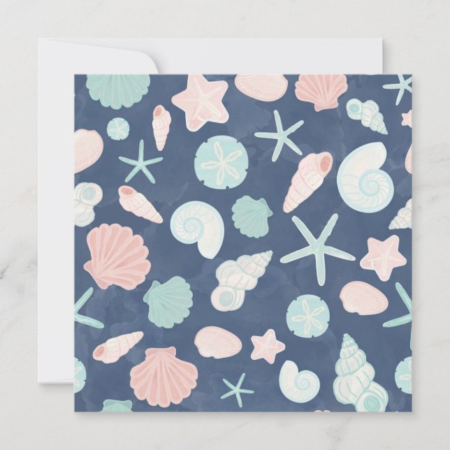 seashells pattern card (Front)