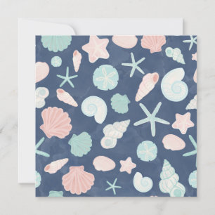 seashells pattern card