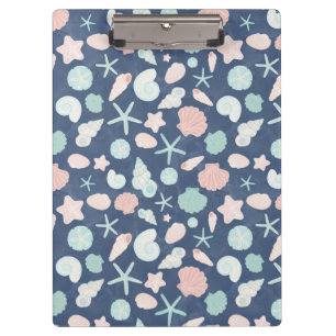seashells pattern clipboard