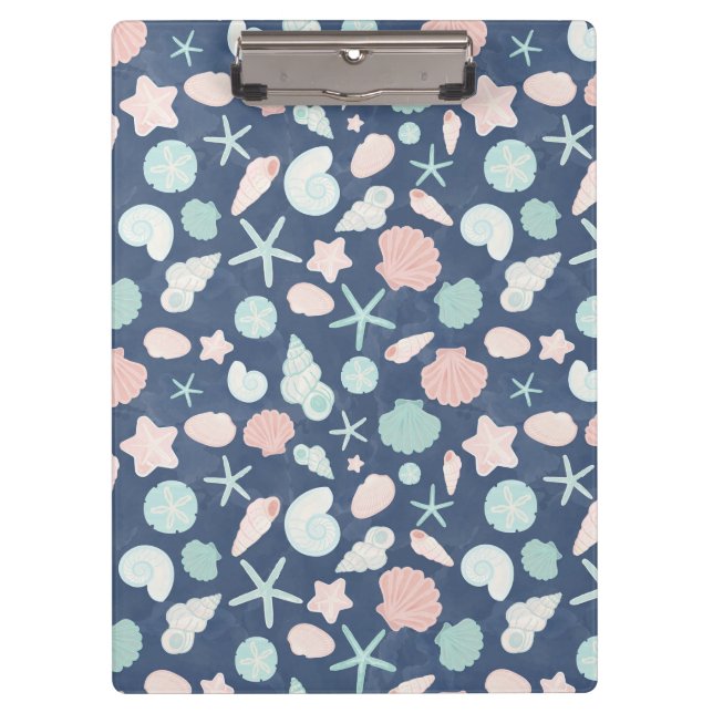 seashells pattern clipboard (Front)