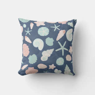 seashells pattern cushion
