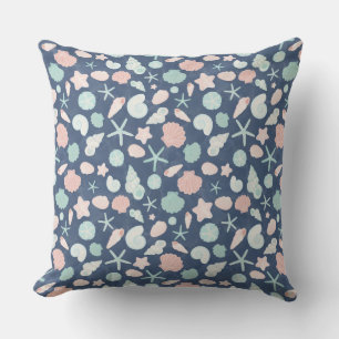 seashells pattern cushion
