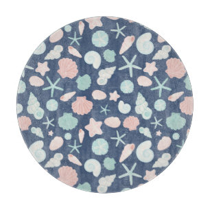 seashells pattern cutting board