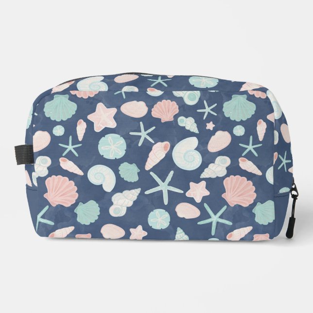 seashells pattern dopp kit (Front)
