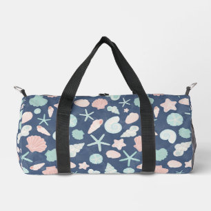 seashells pattern duffle bag