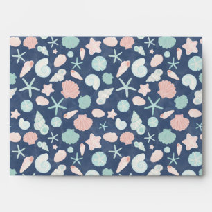 seashells pattern envelope