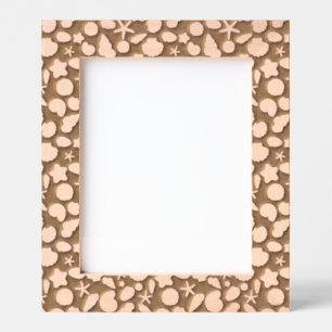 seashells pattern etched frames