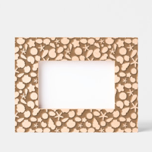 seashells pattern etched frames