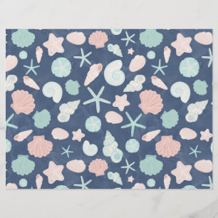 seashells pattern flyer