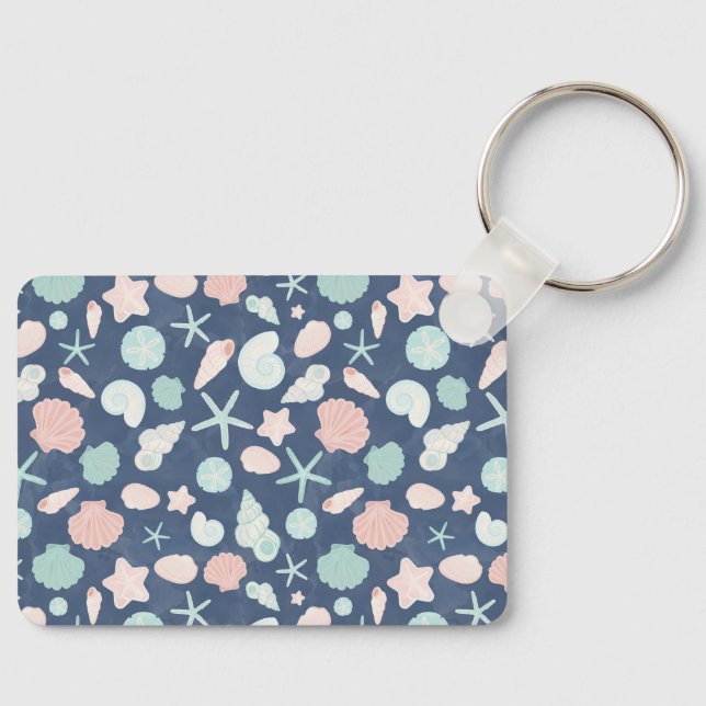 seashells pattern key ring (Front)