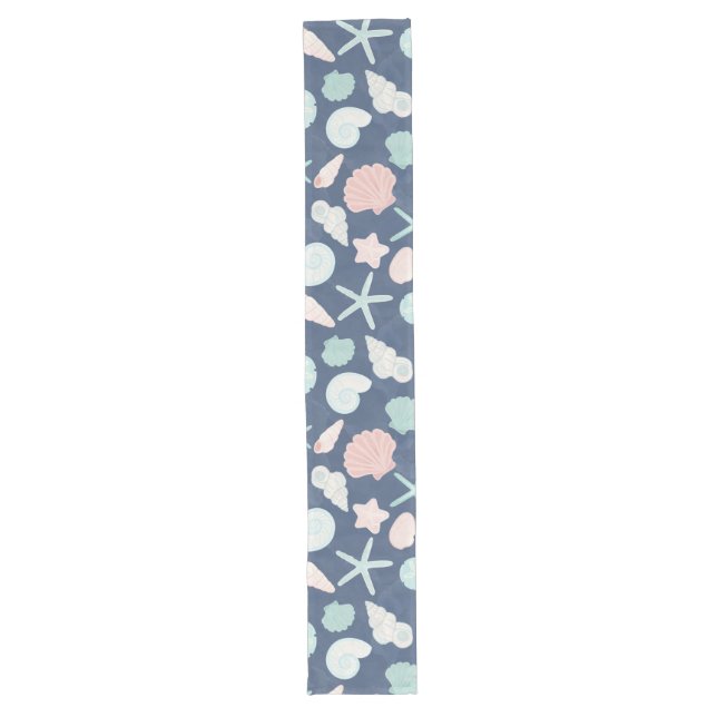 seashells pattern long table runner (Front)