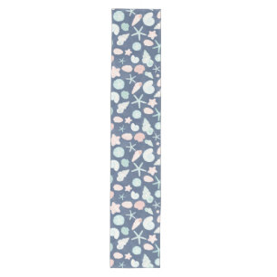 seashells pattern medium table runner