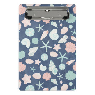 seashells pattern mini clipboard