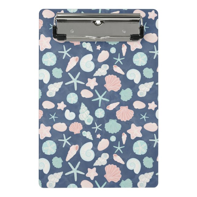 seashells pattern mini clipboard (Front)