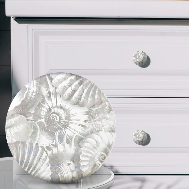 Seashells pattern - Mother of pearl Ceramic Knob (Creator Uploaded)