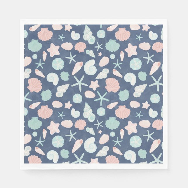 seashells pattern napkin (Front)