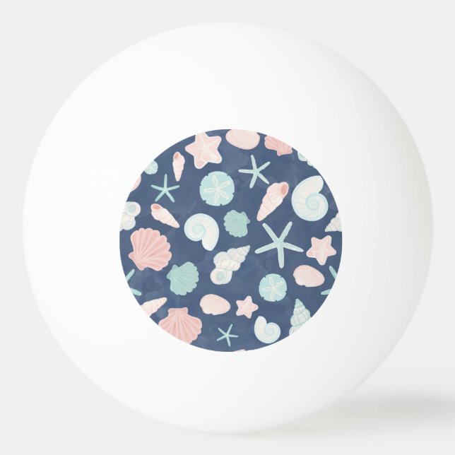 seashells pattern ping pong ball (Front)