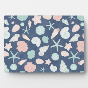 seashells pattern plaque