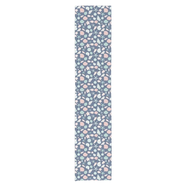 seashells pattern short table runner (Front)