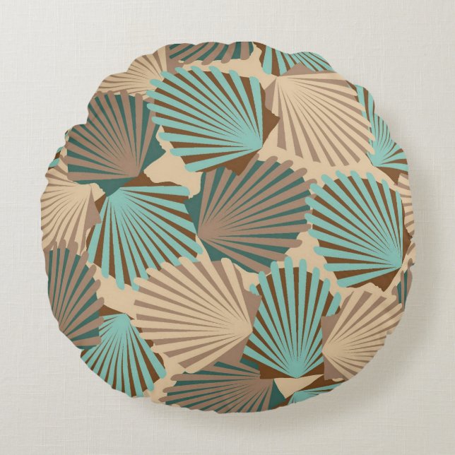 Seashells Round Cushion (Front)