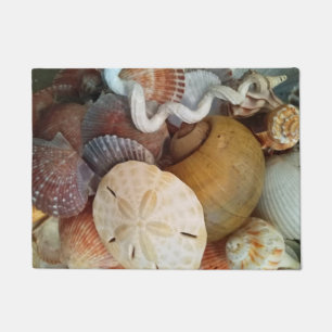 Seashells Sand Dollar Beach Theme Doormat