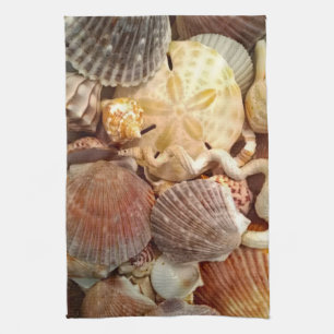 Seashells Sand Dollar Tea Towel