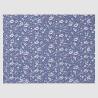 Seashells Sea Shell Nautical Pattern Violet Purple Tissue Paper