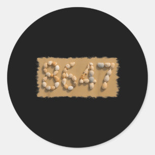 Seashells Sea Shells Summer Beach 14 Classic Round Sticker