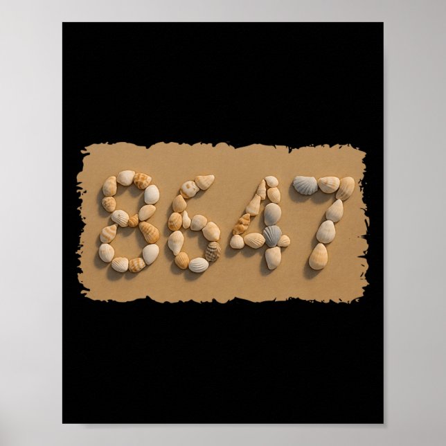 Seashells Sea Shells Summer Beach Poster (Front)