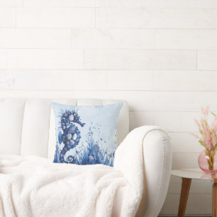 Seashells Seahorse Cushion