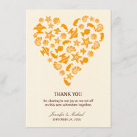 Seashells & Starfish Heart Summer Beach Wedding